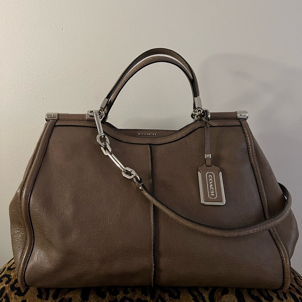 Coach Tan Leather Satchel